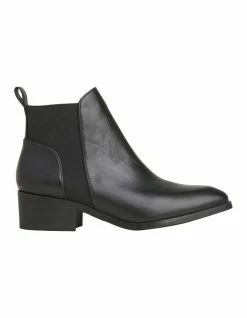 Windsor Smith Metz Black Heeled Ankle Boot