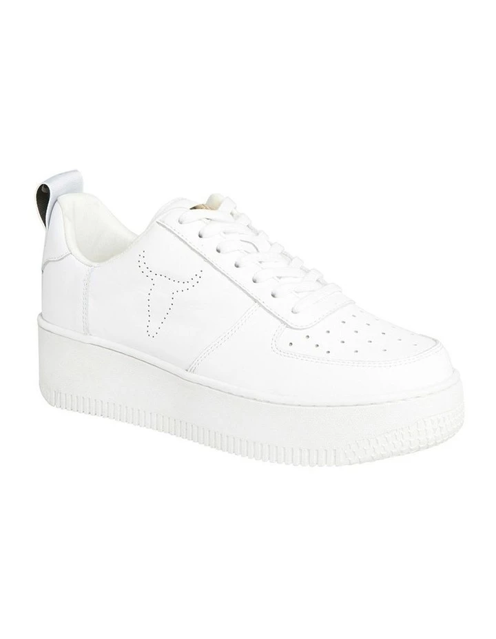 Windsor Smith Racerr White Leather Platform Sneaker 2 Windsor Smith Racerr White Leather Platform Sneaker - Image 2