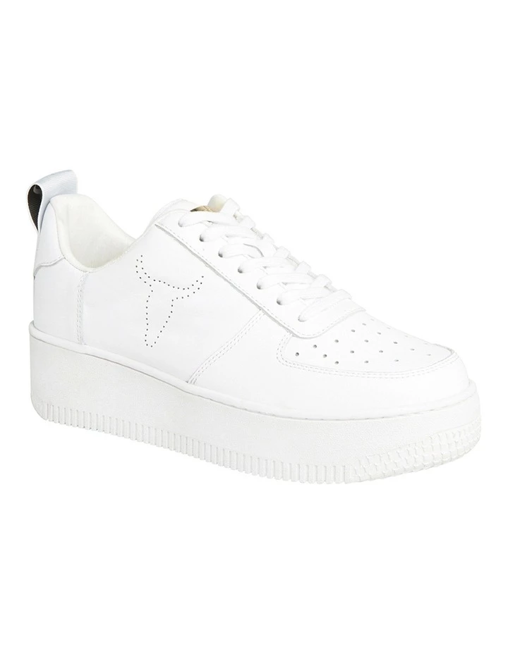 Windsor Smith Racerr White Leather Platform Sneaker 5 Windsor Smith Racerr White Leather Platform Sneaker - Image 5