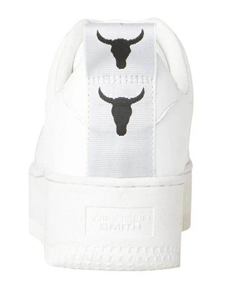 Windsor Smith Racerr White Leather Platform Sneaker 4 Windsor Smith Racerr White Leather Platform Sneaker - Image 4
