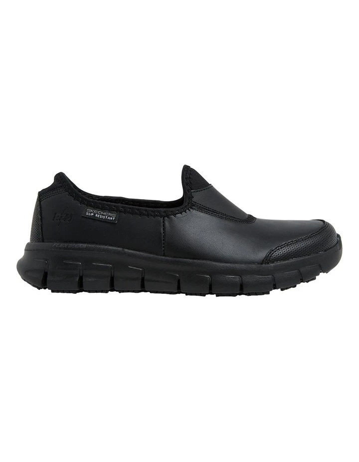 Skechers Relaxed Fit Sure Track Black Slip on Sneaker 1 Skechers Relaxed Fit Sure Track Black Slip on Sneaker
