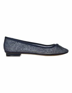 Alan Pinkus A.P.Too Twinkle Navy Silk Pump
