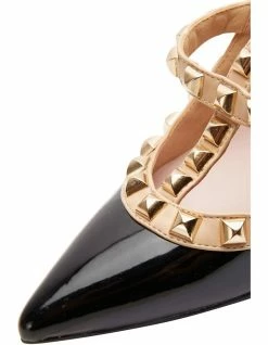 Pink Inc Saint Black Patent/Nude Pump -Deals Shoes Store 410194630 6 720x928