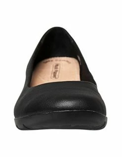 Hush Puppies Dylan Black Leather Pumps -Deals Shoes Store 414172000 3 720x928