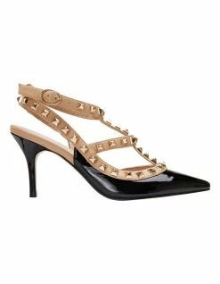 Pink Inc Sphinx Black Patent/Nude Pump