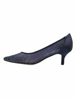 Alan Pinkus SPRITZ BRIGHT NAVY SATIN PUMP -Deals Shoes Store 474467860 3 720x928