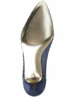 Alan Pinkus SPRITZ BRIGHT NAVY SATIN PUMP -Deals Shoes Store 474467860 5 720x928
