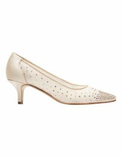 Alan Pinkus A.P.Too Spritz Baby Pink Satin Pump