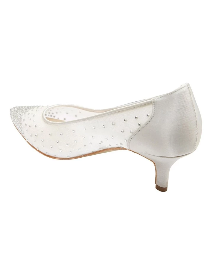 Alan Pinkus A.P.Too Spritz Silver Satin Pump 4 Alan Pinkus A.P.Too Spritz Silver Satin Pump - Image 4