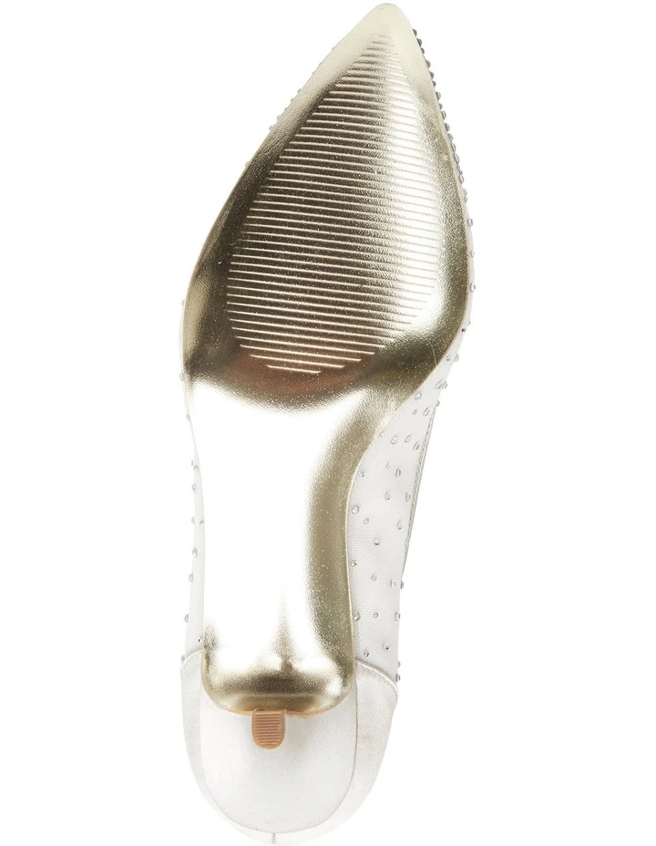 Alan Pinkus A.P.Too Spritz Silver Satin Pump 5 Alan Pinkus A.P.Too Spritz Silver Satin Pump - Image 5
