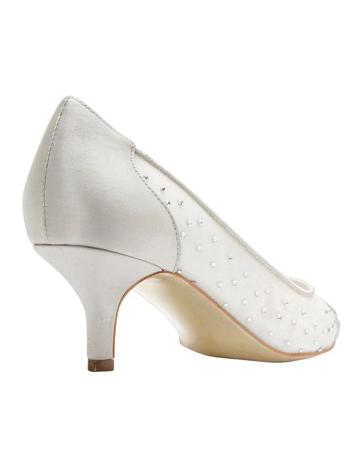 Alan Pinkus A.P.Too Spritz Silver Satin Pump 8 Alan Pinkus A.P.Too Spritz Silver Satin Pump - Image 8