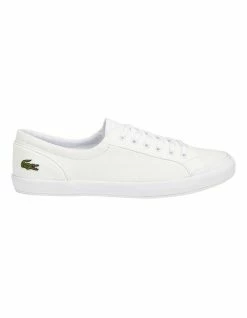 Lacoste Lancelle White Leather Lace-Up Sneaker -Deals Shoes Store 475508710 1 2 720x928