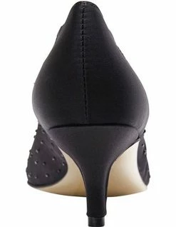 Alan Pinkus Spritz Black Satin Pump -Deals Shoes Store 567613900 5 720x928