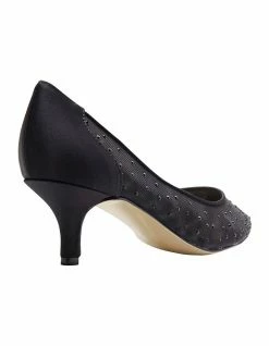 Alan Pinkus Spritz Black Satin Pump -Deals Shoes Store 567613900 8 720x928