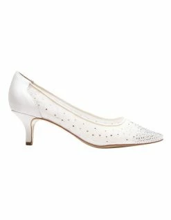 Alan Pinkus Spritz Ivory Satin Pump