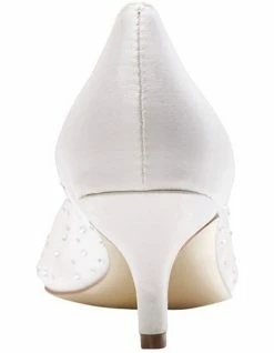 Alan Pinkus Spritz Ivory Satin Pump -Deals Shoes Store 567613990 5 720x928