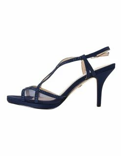 NINA Blossom Navy Satin Pump -Deals Shoes Store 570568330 3 1 720x928
