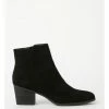 Miss Shop Holly Black Heeled Ankle Boot