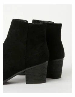 Miss Shop Holly Black Heeled Ankle Boot -Deals Shoes Store 579374740 4 720x928