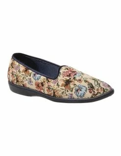 Grosby Dalia Floral Slip-on Slipper