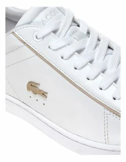 Lacoste Carnaby Evo White/ Gold Leather Lace-Up Sneaker 11 Lacoste Carnaby Evo White/ Gold Leather Lace-Up Sneaker -Deals Shoes Store 591844600 6 1 720x928