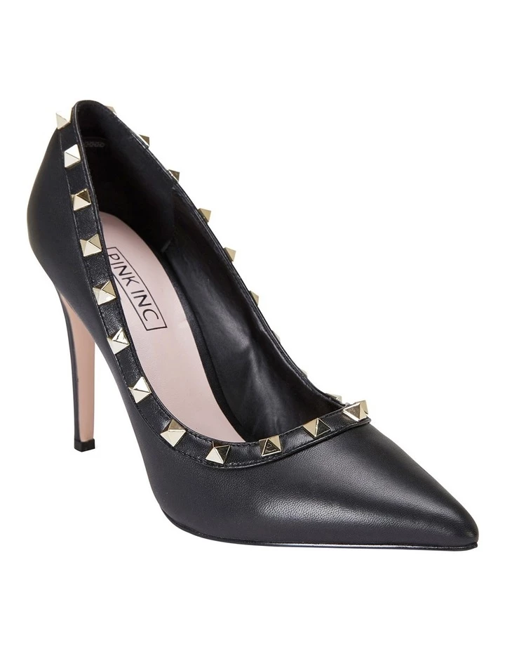 Pink Inc Sierra Black Kid Pump 2 Pink Inc Sierra Black Kid Pump - Image 2