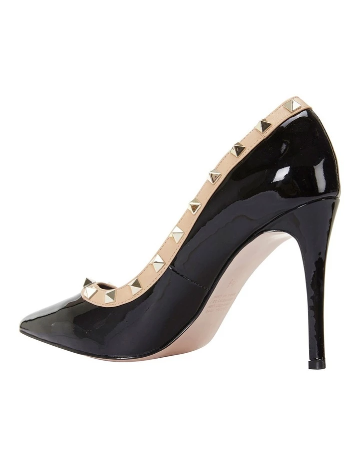Pink Inc Sierra Black Patent/Nude Pump 4 Pink Inc Sierra Black Patent/Nude Pump - Image 4