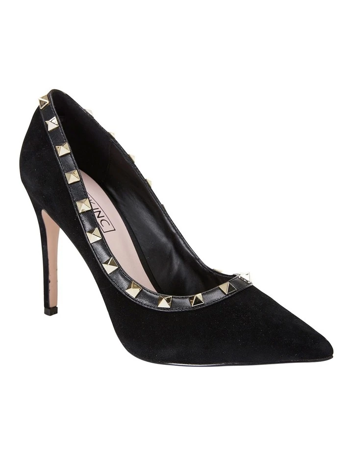 Pink Inc Sierra Black Suede Pump 2 Pink Inc Sierra Black Suede Pump - Image 2