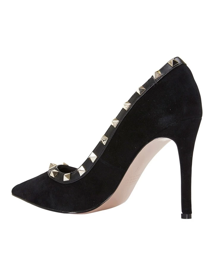 Pink Inc Sierra Black Suede Pump 4 Pink Inc Sierra Black Suede Pump - Image 4