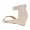 Miss Shop Bridgette Blush Wedged Low Heeled Sandal