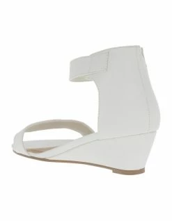 Miss Shop Bridgette White Wedged Low Heeled Sandal 9 Miss Shop Bridgette White Wedged Low Heeled Sandal -Deals Shoes Store 625790080 2 720x928