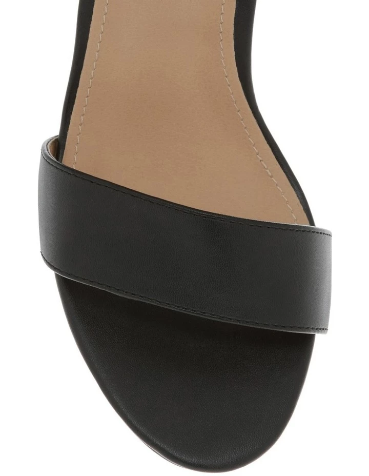 Miss Shop Beckham Black Block Heel Sandal 3 Miss Shop Beckham Black Block Heel Sandal - Image 3