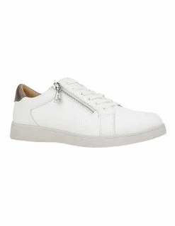 Hush Puppies Mimosa White Zip Up Sneaker -Deals Shoes Store 638518060 5 720x928