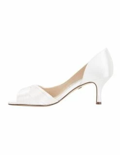 NINA Contesa Ivory Satin Pump -Deals Shoes Store 641063350 3 720x928