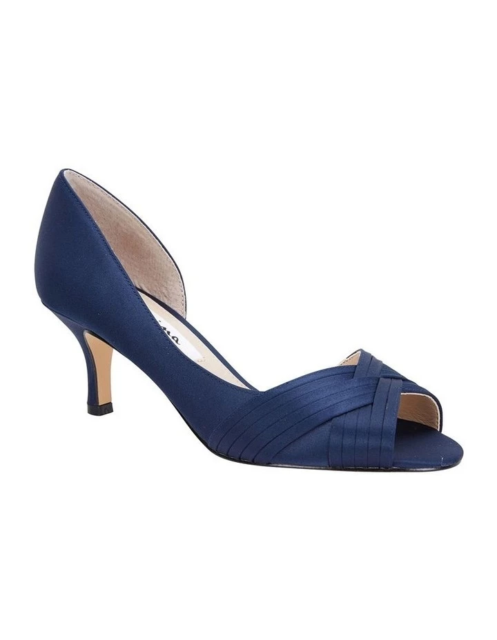 NINA Contesa New Navy Satin Pump 2 NINA Contesa New Navy Satin Pump - Image 2