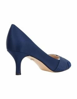NINA Contesa New Navy Satin Pump 11 NINA Contesa New Navy Satin Pump -Deals Shoes Store 641063440 5 720x928