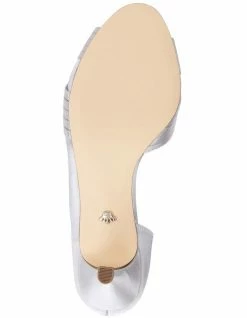 NINA Contesa Silver Satin Pump -Deals Shoes Store 641063530 6 720x928