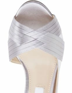 NINA Contesa Silver Satin Pump -Deals Shoes Store 641063530 7 720x928