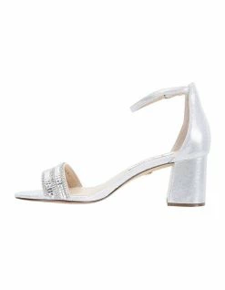 NINA Elenora True Silver Suedette Sandal 9 NINA Elenora True Silver Suedette Sandal -Deals Shoes Store 641064340 3 720x928