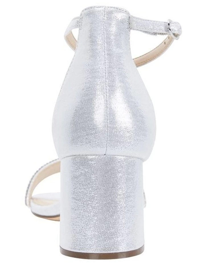 NINA Elenora True Silver Suedette Sandal 4 NINA Elenora True Silver Suedette Sandal - Image 4
