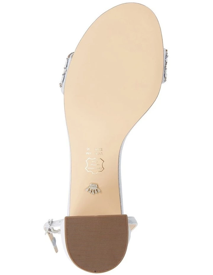 NINA Elenora True Silver Suedette Sandal 6 NINA Elenora True Silver Suedette Sandal - Image 6