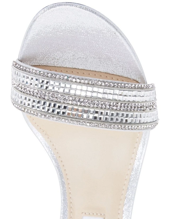 NINA Elenora True Silver Suedette Sandal 7 NINA Elenora True Silver Suedette Sandal - Image 7