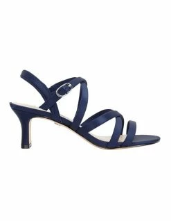 NINA Genaya New Navy Satin Sandal