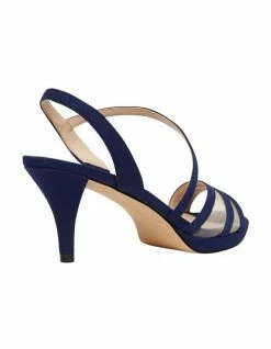 Alan Pinkus Nina NAZIMA Navy Georgette Sandal 6 Alan Pinkus Nina NAZIMA Navy Georgette Sandal -Deals Shoes Store 641064700 4 720x928