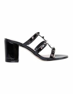 Pink Inc Portugal Black Patent Sandal