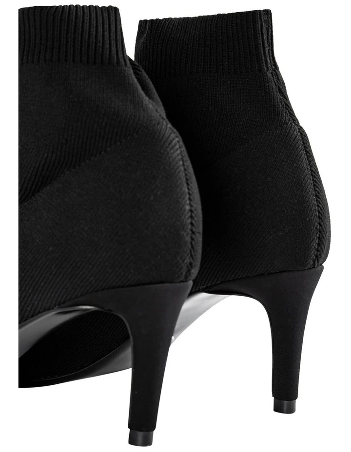 Tony Bianco Gwen Black Sock Knit Boot 4 Tony Bianco Gwen Black Sock Knit Boot - Image 4