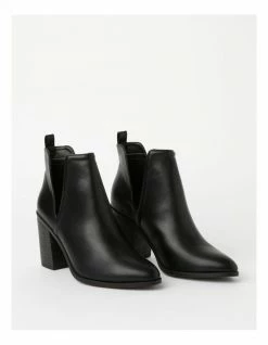 Miss Shop Willow Black Heeled Ankle Boot -Deals Shoes Store 663437800 4 1 720x928