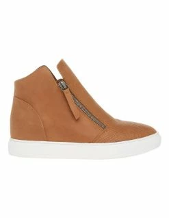 Zazou Cane Tan Leather Sneaker