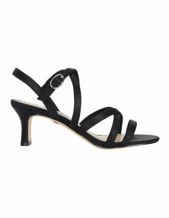 NINA Genaya Noir Satin Sandal