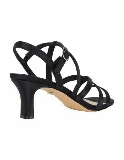 NINA Genaya Noir Satin Sandal 10 NINA Genaya Noir Satin Sandal -Deals Shoes Store 670327300 4 720x928